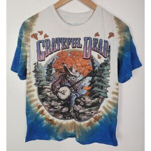 Liquid Blue Sz.S Grateful Dead Tour Skinny Banjo Player Tie Dye Short Sleeve Shi